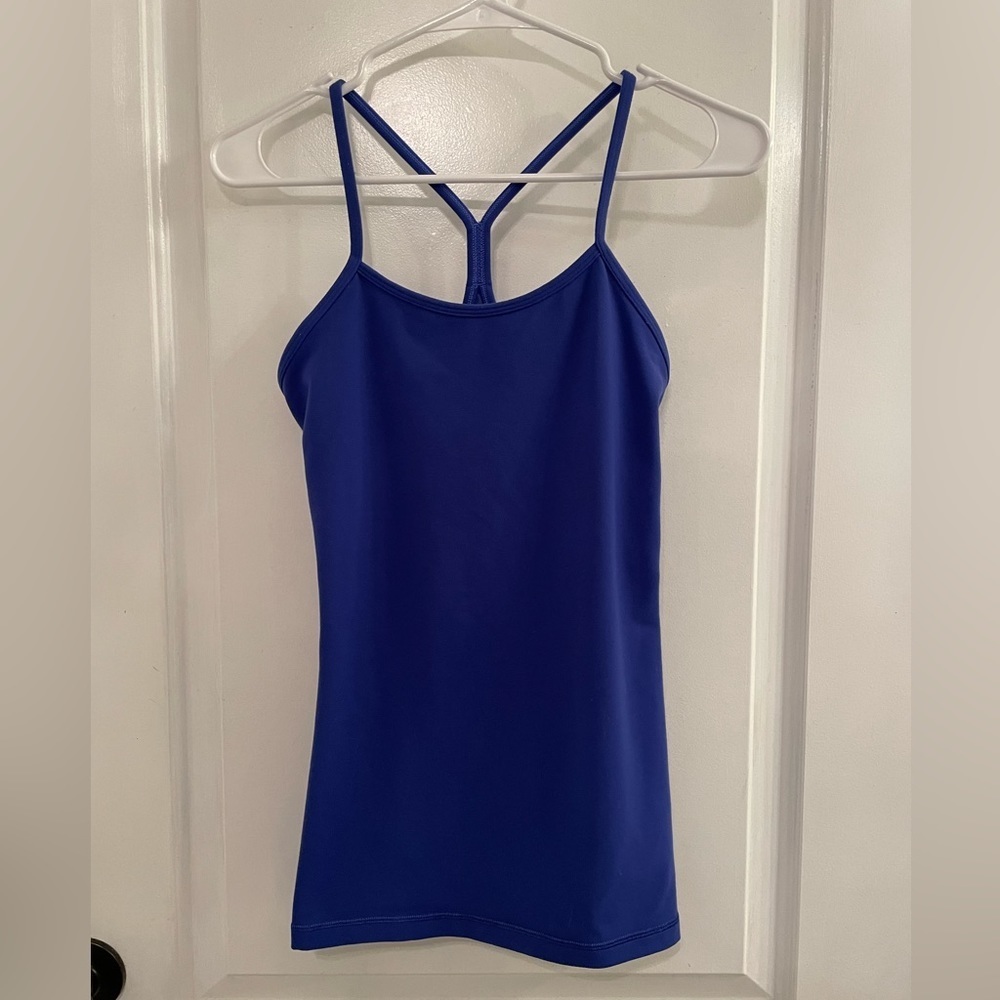 Lululemon Power Y Tank Sapphire Blue